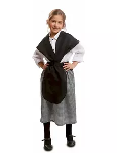 Kostým prodavačky kaštanů pro dívky, Velikost: 6 let (110 - 122 cm)