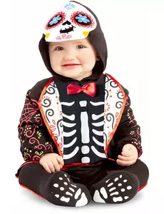 Mini kostým kostry pro miminka Day of the Dead