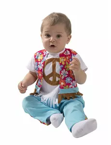 Malý hippie kostým pro miminka, Velikost: 6-12 měsíců (67-69 cm)