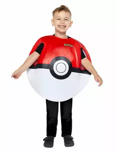 Kostým Pokémon Pokéball pro děti, Velikost: 3-7 let (98 - 122cm)
