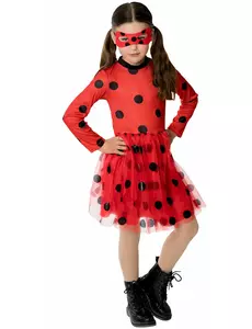 Kostým Miraculous Ladybug – šaty s kanýrkovou spodničkou