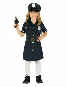 Kostým policejních šatů pro dívky, Velikost: 3-4 let (95-105 cm)