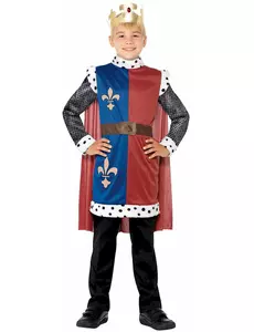 Středověký královský kostým pro chlapce, Velikost: 4-6 let (115/128 cm)