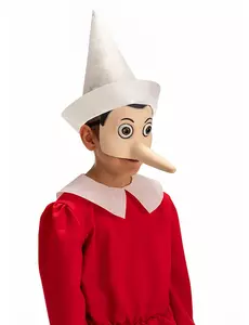 Latexová polomaska Pinocchio pro dospělé