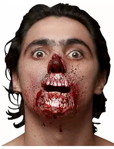 Falešné zranění utržená ústa pro dospělé Halloween