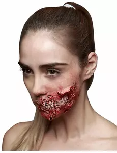 Falešné zranění viditelné zuby pro dospělé Halloween