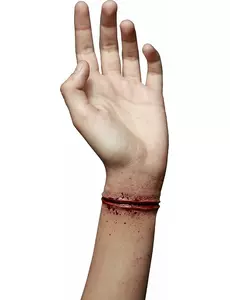 Falešné zranění uříznuté zápěstí pro dospělé Halloween
