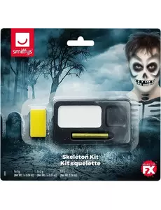 Halloweenská sada líčení kostlivce pro dospělé