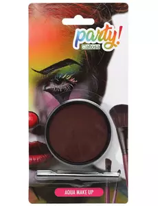 Hnědý vodou ředitelný make-up 12g