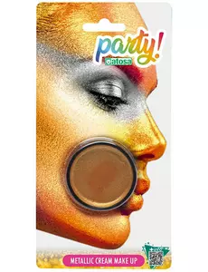 Zlatý metalický make-up