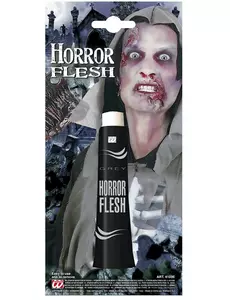 Šedý halloweenský make-up na kůži