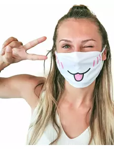 Maska s potiskem nosu „Kočka“ pro dospělé