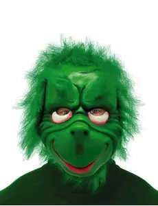Maska „Grumpy Green Christmas Creature“ pro dospělé