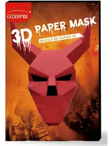 3D papírová maska ďábla pro dospělé