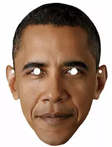 Kartónová maska Barack Obama