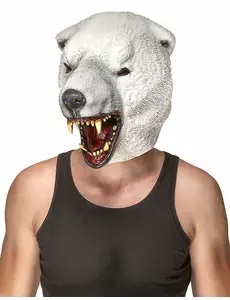 Latexová maska ledního medvěda pro dospělé