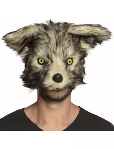 Plyšová maska vlkodlaka pro dospělé