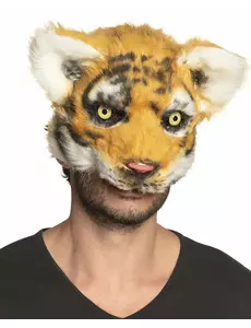 Plyšová maska tygra pro dospělé