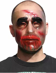 Průhledná halloweenská maska pro muže