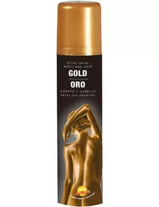 Zlatý třpytivý body sprej 75ml