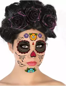 Tetování na obličej Day of the Dead