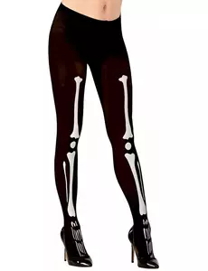 Kostlivčí punčocháče pro ženy Halloween, Velikost: X-Large