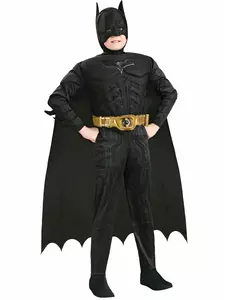 Deluxe 3D kostým Batmana pro chlapce, Velikost: 5-6 let (110 to 116 cm)