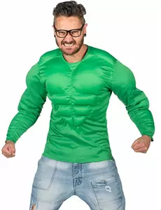 Zelené svalové tričko pro dospělé, Velikost: Large