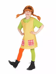 Kostým Pippi Dlouhá punčocha pro dívky, Velikost: 5-6 let (110-116 cm)