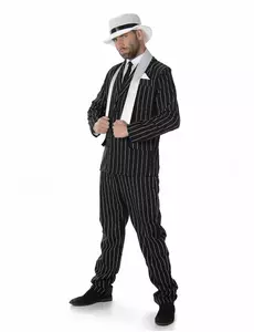 Gangsterský kostým pro muže (černý), Velikost: Large