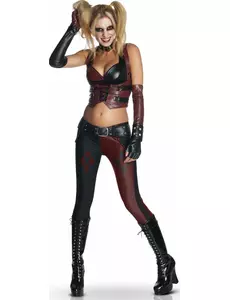 Kostým Harley Quinn Batman Arkham City pro ženy, Velikost: Small