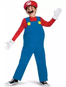 Luxusní dětský kostým Mario, Velikost: 7-8 let (124 - 136 cm)