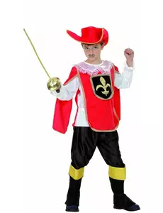 Mušketýrský kostým pro chlapce, Velikost: 7-9 let (120-130 cm)