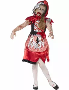 Kostým zombie Červené Karkulky pro dívky, Velikost: 7-9 let (130/143 cm)