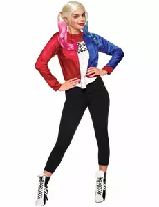 Bunda Harley Quinn Suicide Squad s integrovaným tričkem, Velikost: Medium
