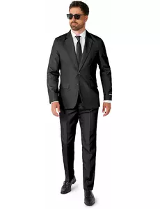 Mr. Solid černý pánský oblek Suitmeister, Velikost: XX-Large (EU 60-62)