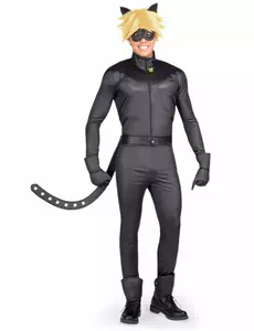 Krabice s kostýmem Miraculous Cat Noir pro dospělé, Velikost: Small