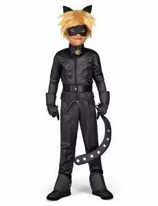 Kompletní kostým Miraculous Black Cat pro děti, Velikost: 12-14 let (150 - 160 cm)