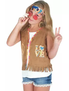 Dětský kostým hippie vesty, Velikost: 5-6 let (S)