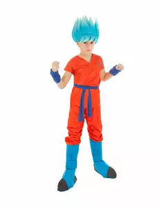 Kostým Goku Super Saiyan Dragon Ball pro děti, Velikost: 11-12 let (152 cm)