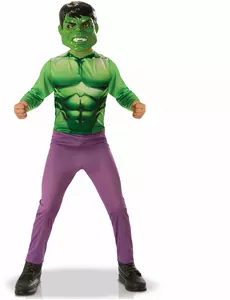 Klasický kostým Hulk pro chlapce, Velikost: 5-6 let (110 to 116 cm)