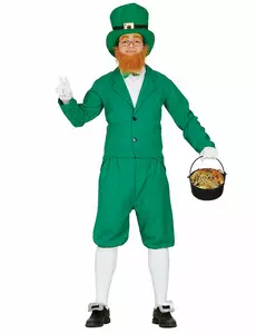 Zelený kostým leprechauna pro muže, Velikost: Large (52-54)