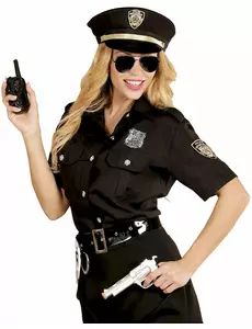 Kostým policistky pro ženy (černý), Velikost: X-Large