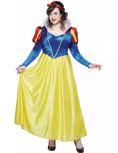 Kostým Sněhurky plus size pro ženy žlutá a modrá, Velikost: XX-Large (46/48)