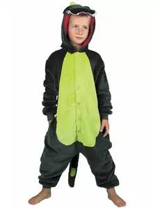 Dětský overal zelený dinosaurus, Velikost: 7-9 let (128 cm)