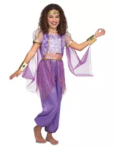 Fialový orientální princeznovský kostým pro dívky, Velikost: 6 let (110 - 122 cm)