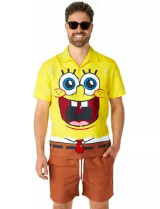 Suitmeister SpongeBob SquarePants letní kostým pro dospělé, Velikost: X-Large (EU 56-58)