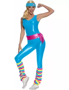 Barbie aerobik kostým pro ženy, Velikost: Small