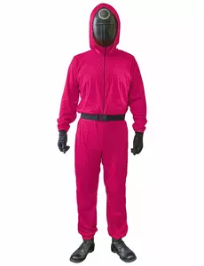 Kostým růžového „gamekeepera“ pro dospělé, Velikost: Large/X-Large (160-190cm)