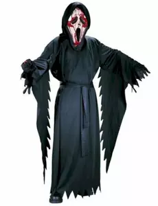 Dětský kostým Ghost Face – Scream (krvavý), Velikost: 8-10 let (124-137 cm)